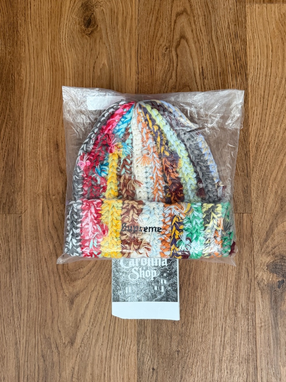 Supreme Hand Tied Knit Multicolor Beanie 🎨